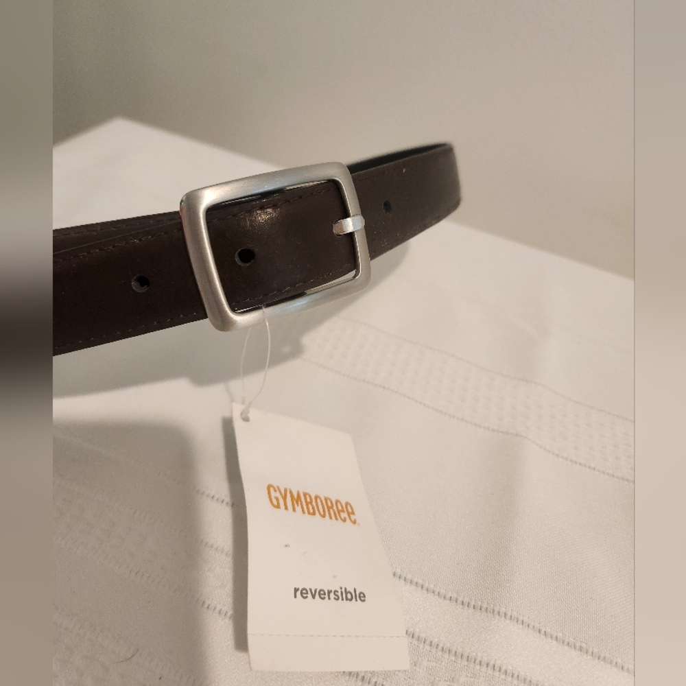 Gymboree reversible brown/black leather belt